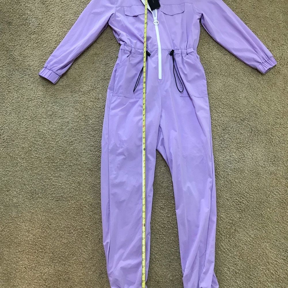 Forever 21 Lavender Zip-Front Utility Jumpsuit - Picture 4 of 10